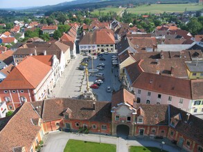 Pöllau Main_ Square aerial View_Eastern Styria | © Tourismusverband Oststeiermark