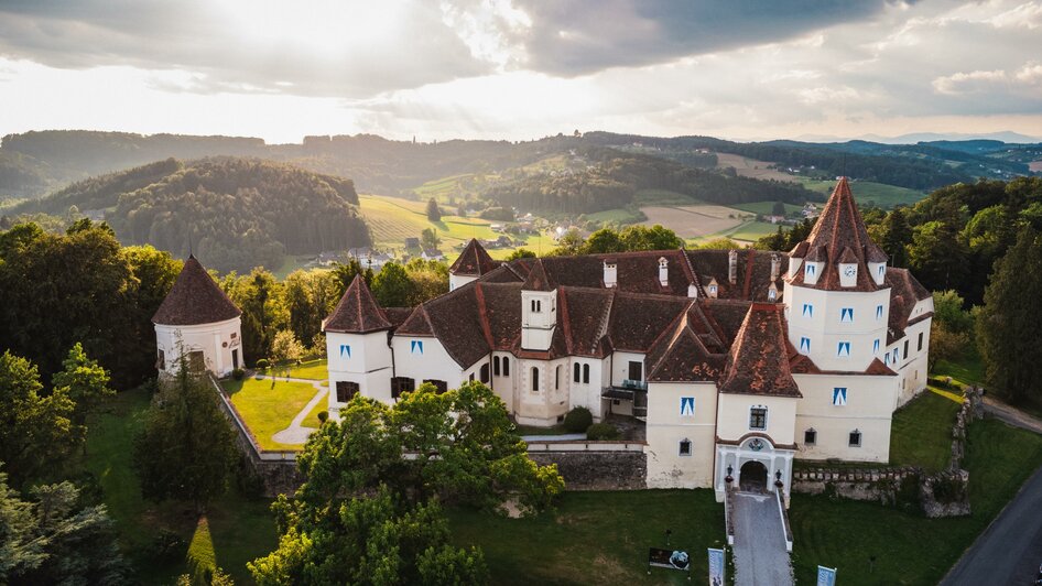 Blick auf das Schloss Kornberg