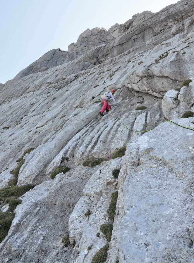 Klettern an der Nordwestwand Planspitze