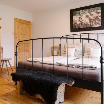 Doppelbett I Fewo Kräutergartl | © TV Gesäuse | Thomas Sattler