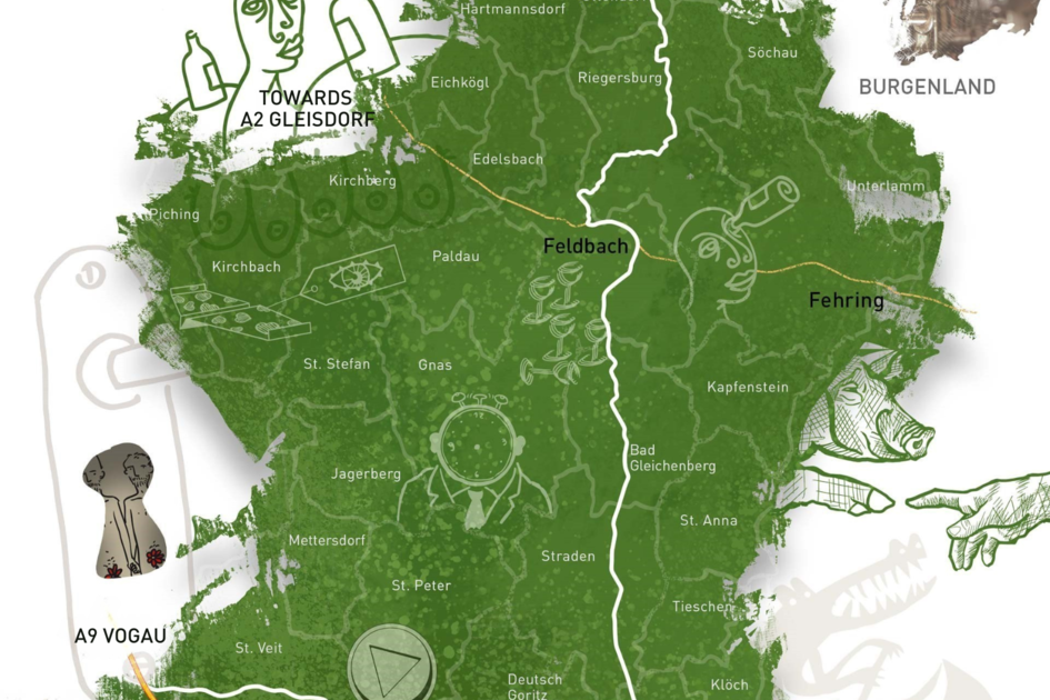 Vulkanland Route 66 - Map | © Steirisches Vulkanland