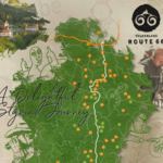 Overview map of the Vulkanland Route 66 – Road of Joie de Vivre in the Thermen- & Vulkanland Styria, showing the route and numerous culinary and experience stops.