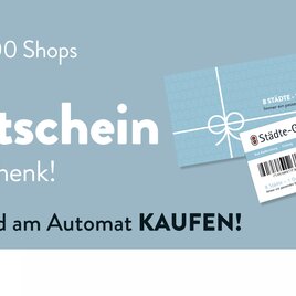 8-Städtegutschein Geschenk Einkaufsgutschein