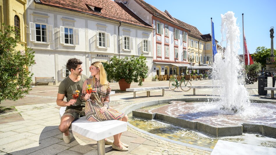 Hauptplatz in Bad Radkersburg im Südosten der Steiermark, Thermen- & Vulkanland Steiermark | © Tourismusverband Thermen- & Vulkanland | pixelmaker.at
