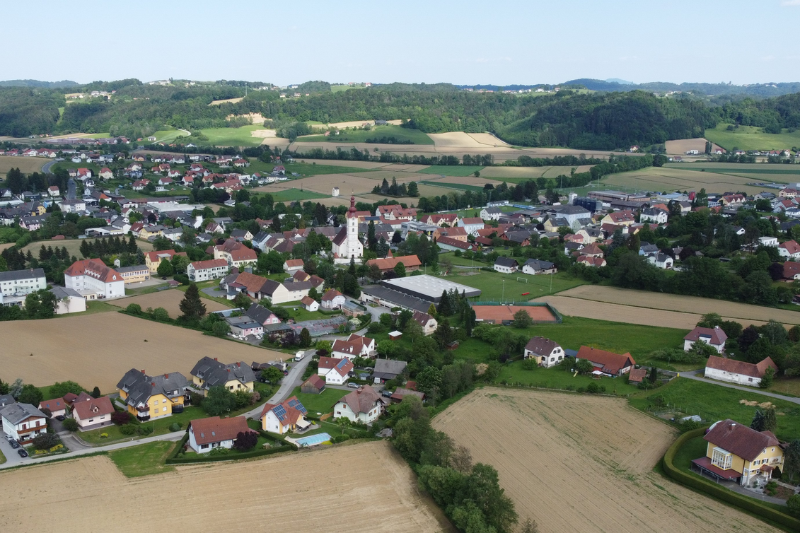 Panoramaaufnahme von Kirchbach-Zerlach
