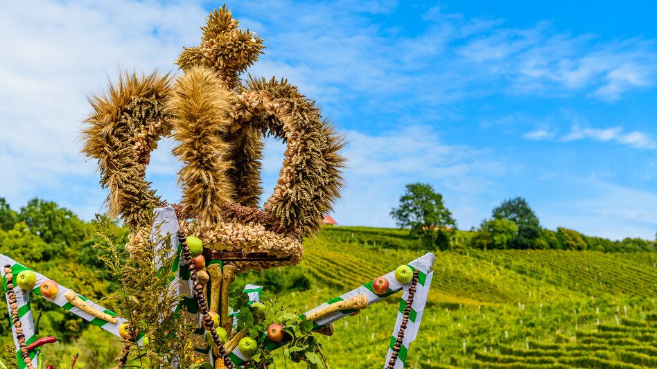 Winzerzug in Klöch im Südosten der Steiermark