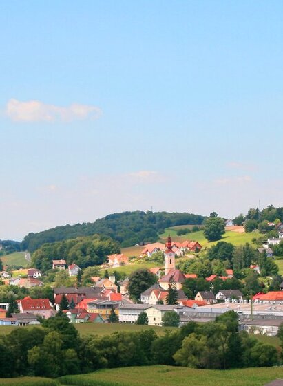 St Stefan im Rosental Ortsansicht | © TVB Thermen- & Vulkanland | Marktgemeinde St. Stefan im Rosental