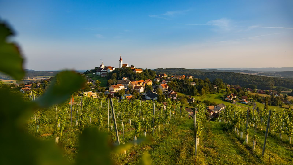 Blick auf den Himmelsberg in Straden