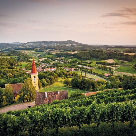 Blick vom Schloss Kapfenstein | © TV Thermen- & Vulkanland_Werner Krug | Werner Krug A-8020 Graz | © TV Thermen- & Vulkanland_Werner Krug