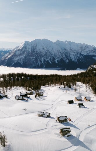 Langlaufen auf der Tauplitzalm im Ausseerland Salzkammergut