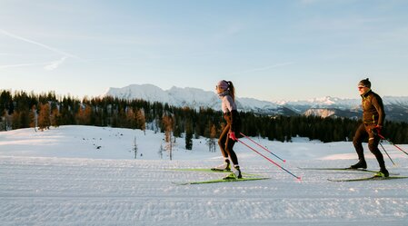 Langlaufen auf der Tauplitzalm im Ausseerland Salzkammergut