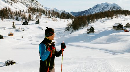 Langlaufen auf der Tauplitzalm im Ausseerland Salzkammergut