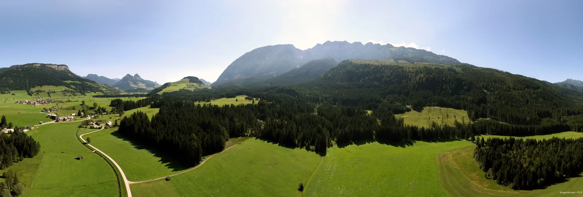 Panoramablick auf den Hinterberg