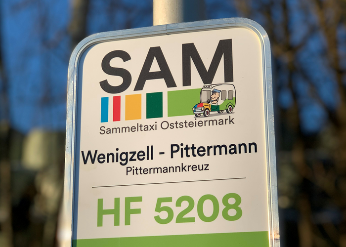 SAM shared car sign | © TV Oststeiermark | TV Oststeiermark