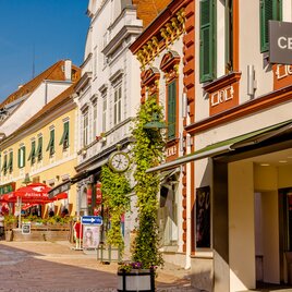 Wienerstraße in Hartberg im Sommer
