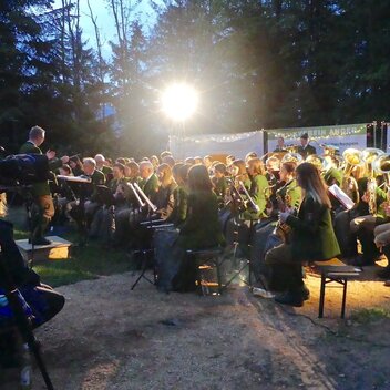 Konzert des Musikvereins Anger bei der Burgruine Waxenegg in der Oststeiermark | ©  Oststeiermark Tourismus | Anneliese Grabenhofer