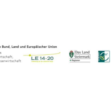 Logos der Unterstützungen von Bund Land und Europäischer Union