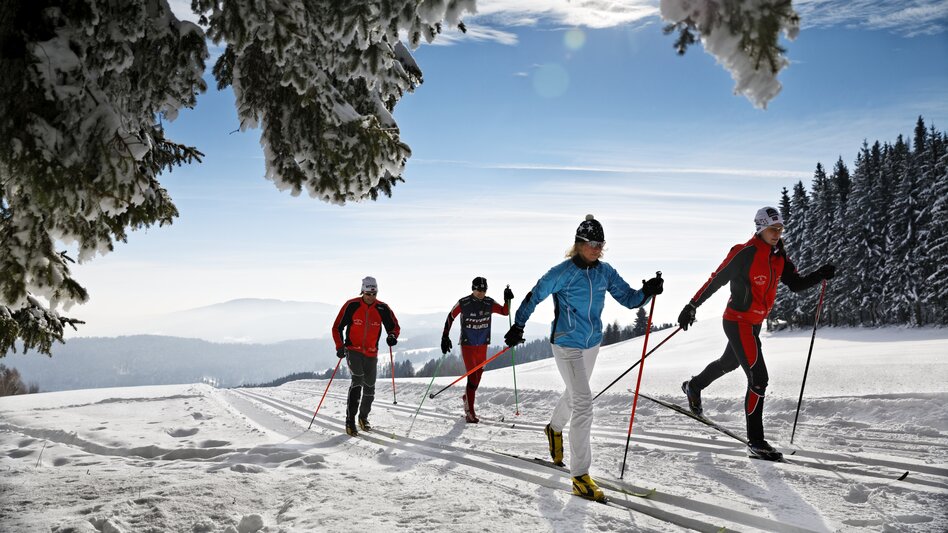 Langlaufen in der Oststeiermark in einer traumhaften Winterlandschaft