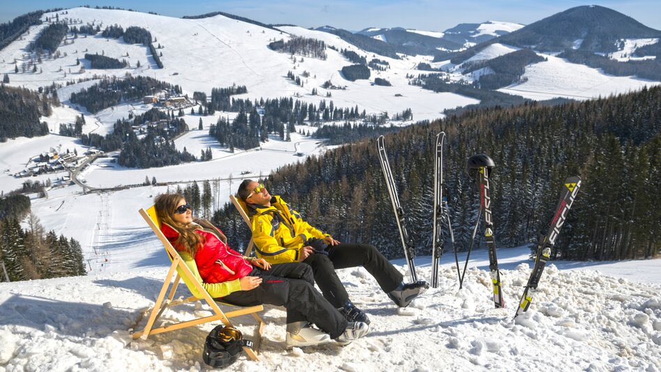 Skifahren bei den Teichalmliften im Naturpark Almenland in der Oststeiermark | Bernhard Bergmann | © Oststeiermark Tourismus, Bernhard Bergmann