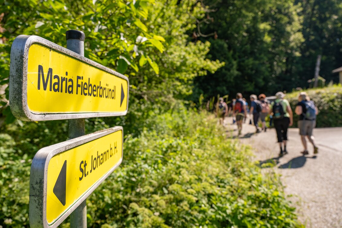 Beschilderung zu Maria Fieberbründl in der Oststeiermark | © TV Oststeiermark | Rene Strasser