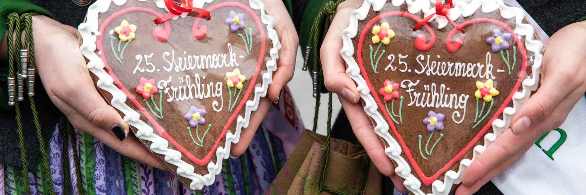 Lebkuchenherzen zum 25-jährigen Jubiläum des Steiermark Frühlings | © STG | Nadine Poncioni