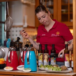 Salatbuffet beim Fastenhaus Dunst