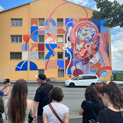 Mural von Smithe aus Mexiko | © Oststeiermark Tourismus | Stefan Schindler