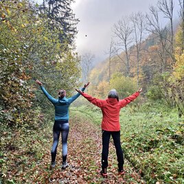 Waldbaden in der Raabklamm in der Oststeiermark