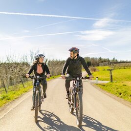 Radtour zu zweit  entlang des Kunsttrails in der Oststeiermark