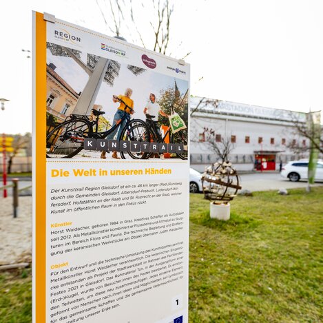 Kunsttrail Beschilderung in Gleisdorf | © Karl Schrotter Photograph