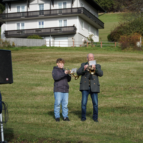 Musikalische Unterstützung bei der feierlichen Eröffnung des Kultwegs in Miesenbach | Jasmin Perhofer