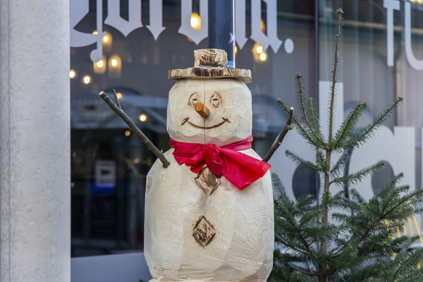 Schneemann bei der Weizer Weihnacht