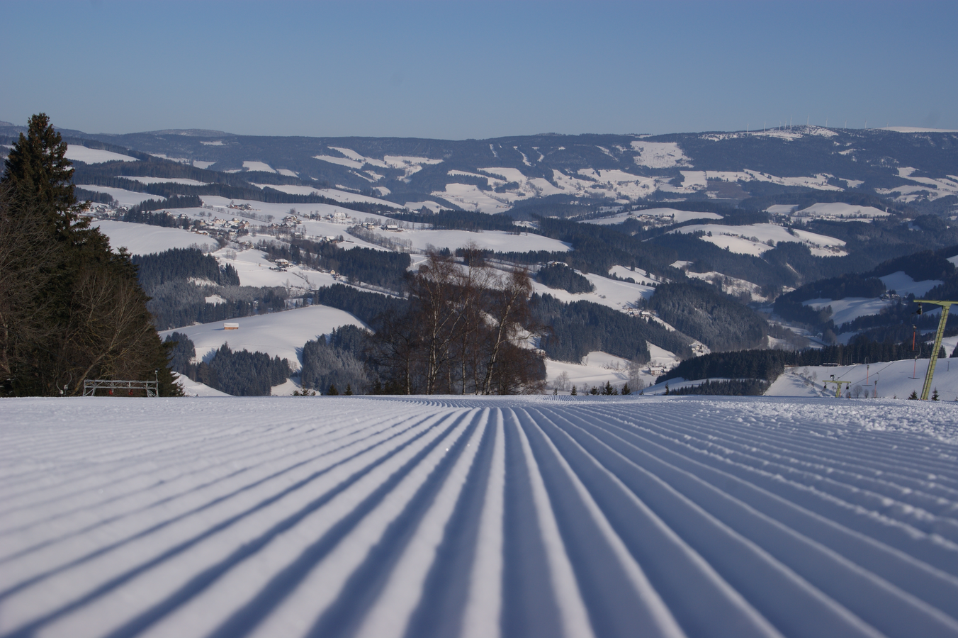 Ausblick von den Almblickliften in der Oststeiermark