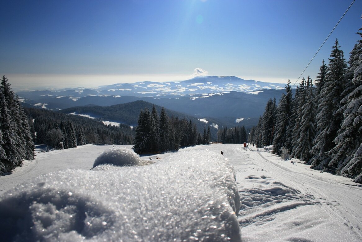 Ausblick von den Hochwechselliften Mönichwald in der Oststeiermark