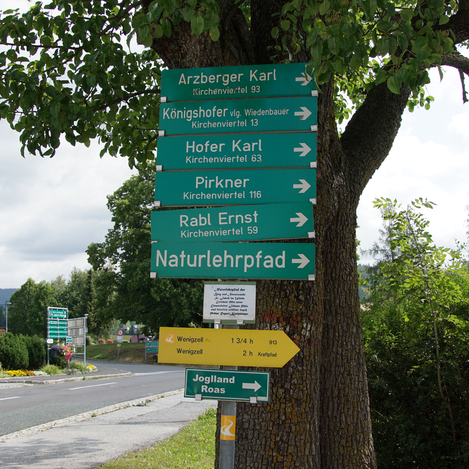 Beschilderung des Kraftpfads in St. Jakob im Walde | Jasmin Perhofer