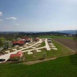 Wechselland Camping aus der Vogelperspektive