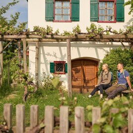 Wanderer in Puch bei Weiz in der Oststeiermark