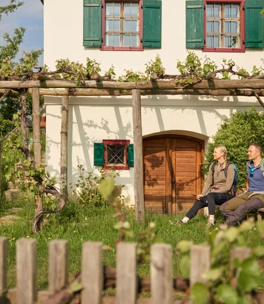 Wanderer in Puch bei Weiz in der Oststeiermark | © Oststeiermark Tourismus | Lang-Bichl - RKP