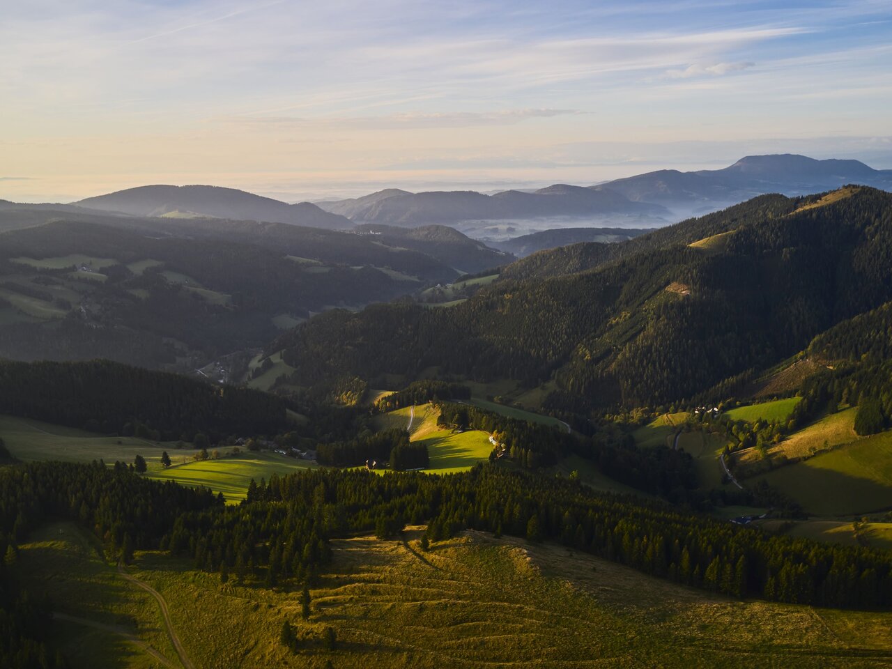 Landscape in the Almenland in Eastern Styria