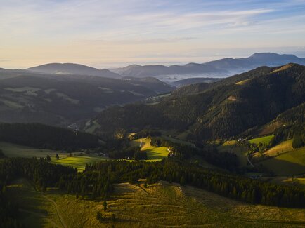 Landscape in the Almenland in Eastern Styria
