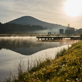 Landschaft Teichalmsee in der Oststeiermark