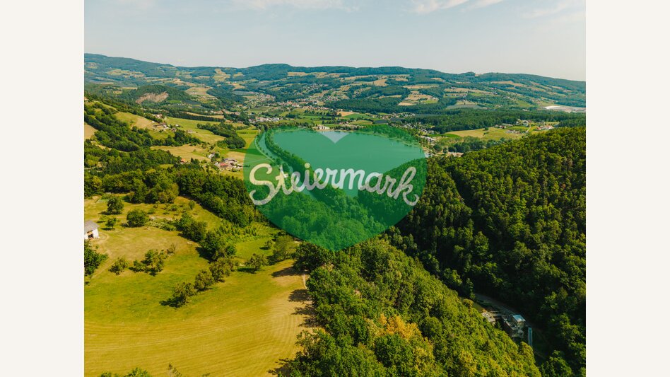 Stubenbergsee von oben in der Oststeiermark | ©  Oststeiermark Tourismus | Noah Ulrich