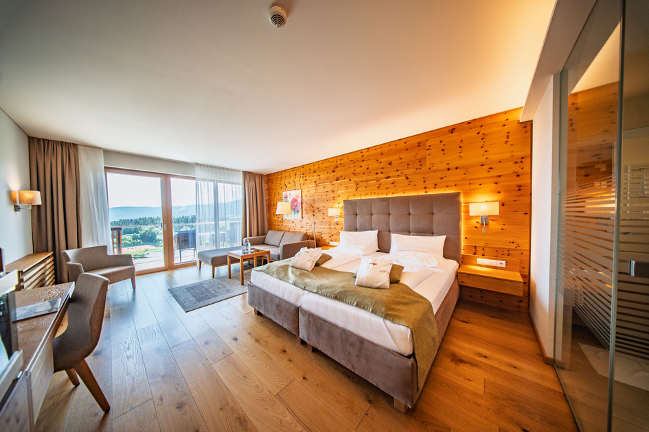 Rooms at the Dorfhotel Fasching in Fischbach | ©  Oststeiermark Tourismus | Noah Ulrich