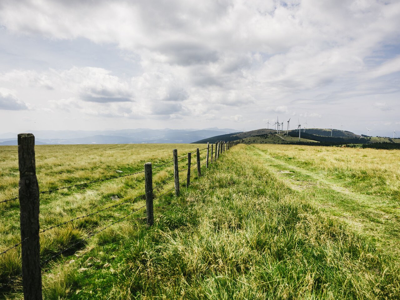 Weite Landschaft auf der Pretul