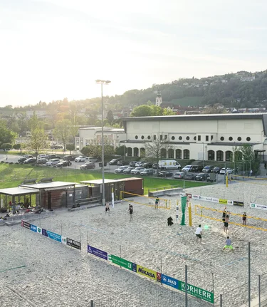 Beach volleyball court in the Hartbergerland region | ©  Oststeiermark Tourismus | rkp.marketing