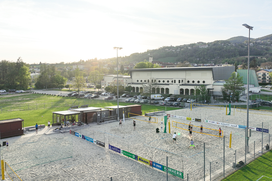 Beach volleyball court in the Hartbergerland region | ©  Oststeiermark Tourismus | rkp.marketing