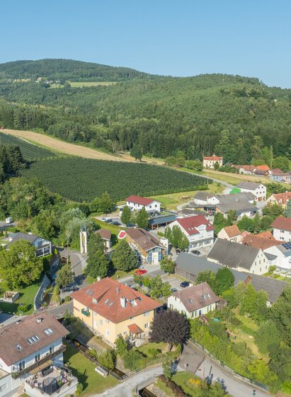 Luftaufnahme Floing im ApfelLand | ©  Oststeiermark Tourismus | Helmut Schweighofer