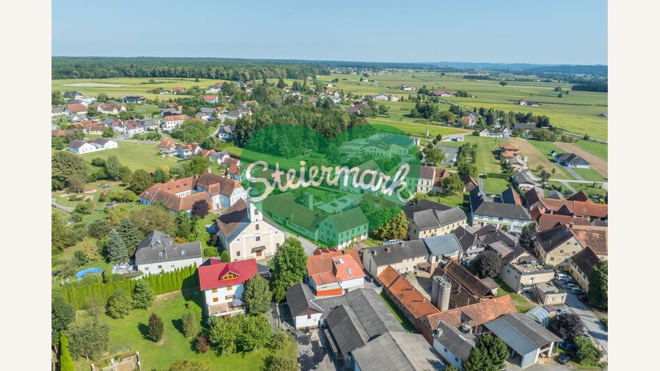Ortszentrum Großsteinbach in der Oststeiermark | © Oststeiermark Tourismus | Helmut Schweighofer