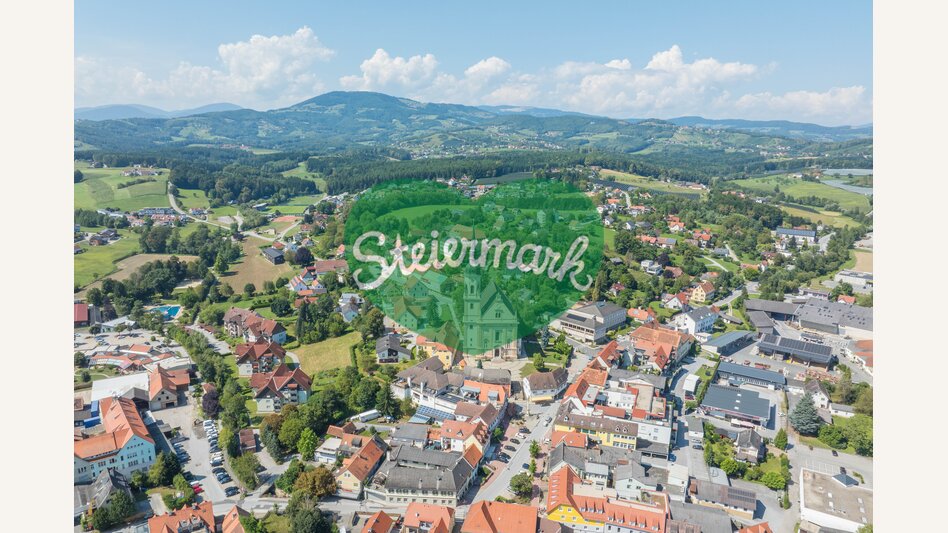 Luftaufnahme Pischelsdorf im ApfelLand | ©  Oststeiermark Tourismus | Helmut Schweighofer