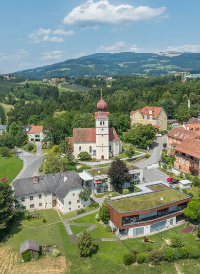 Luftaufnahme Puch im Apfelland | © Oststeiermark Tourismus | Helmut Schweighofer